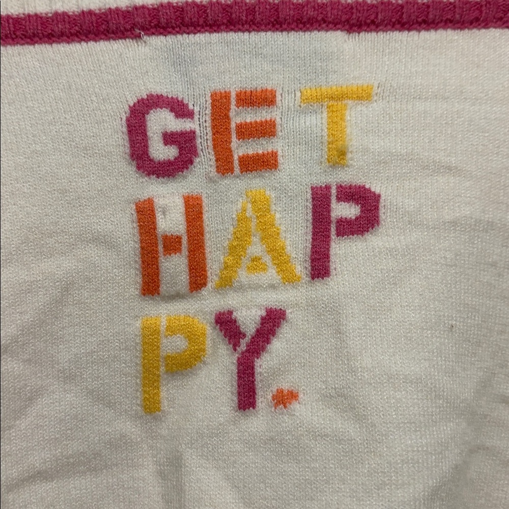 Kerri Rosenthal “Get Happy” Super Soft Knit Striped V-Neck Sweater - - Picture 4 of 5